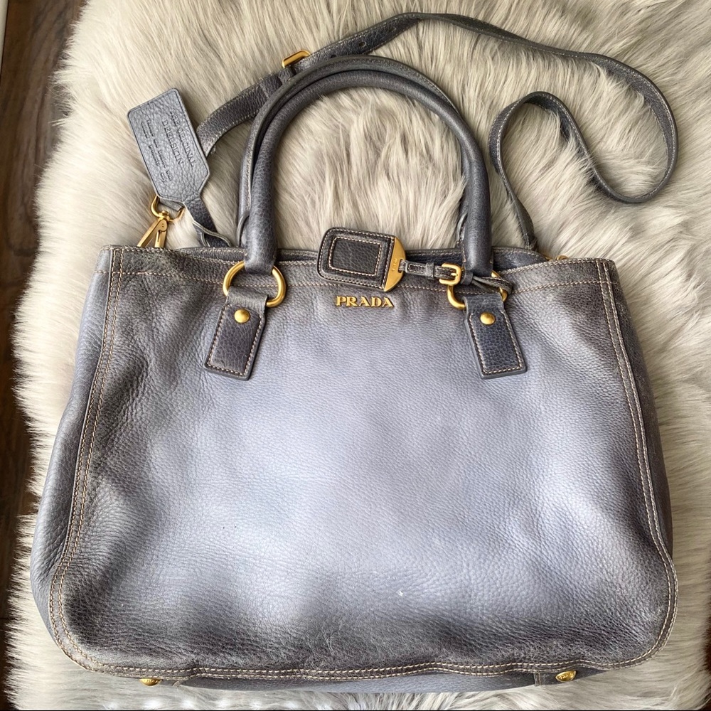 Prada Deerskin Tote with Strap